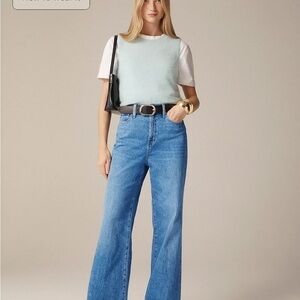 Jcrew High-rise denim trousers